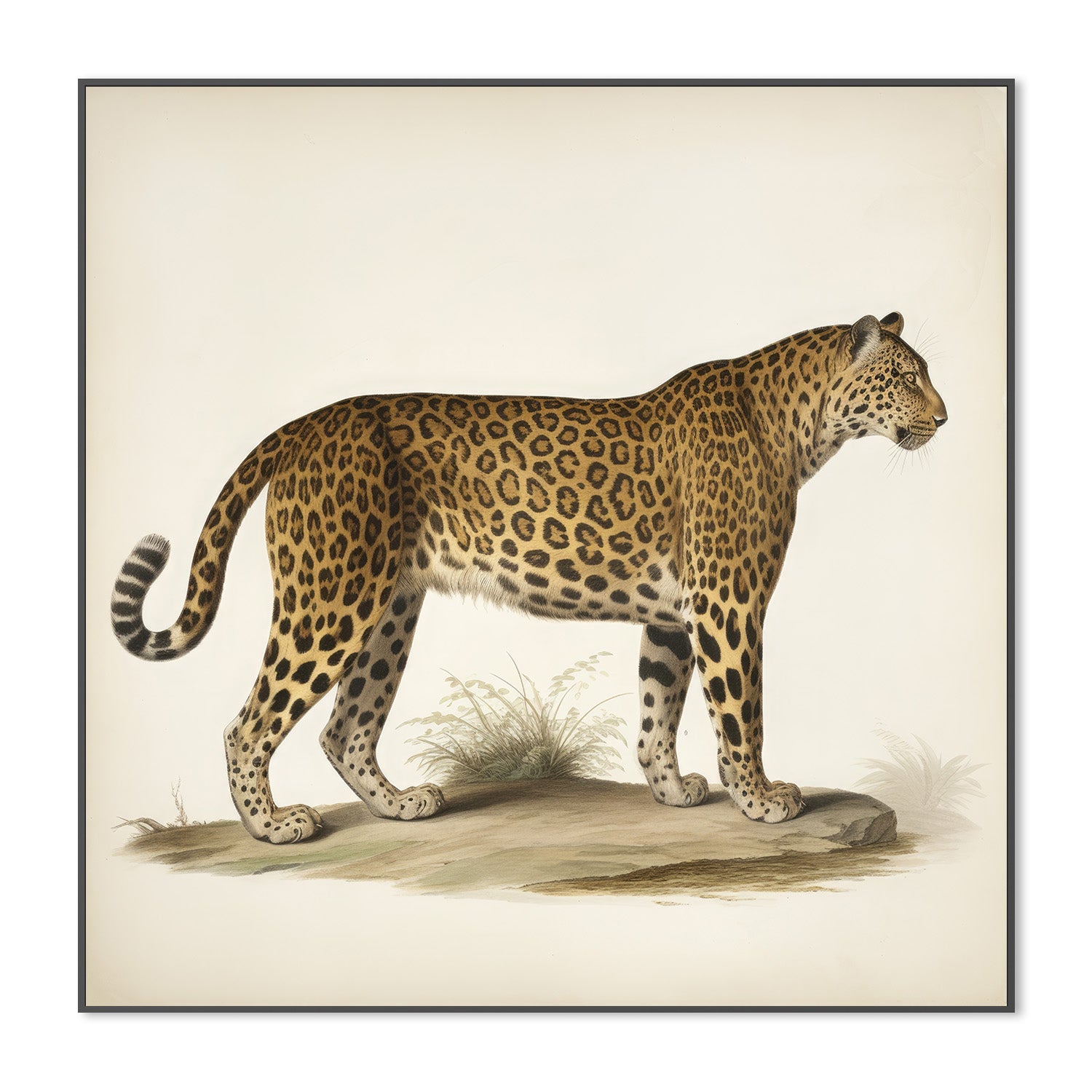 wall-art-print-canvas-poster-framed-Audubon Leopard, Style A-3