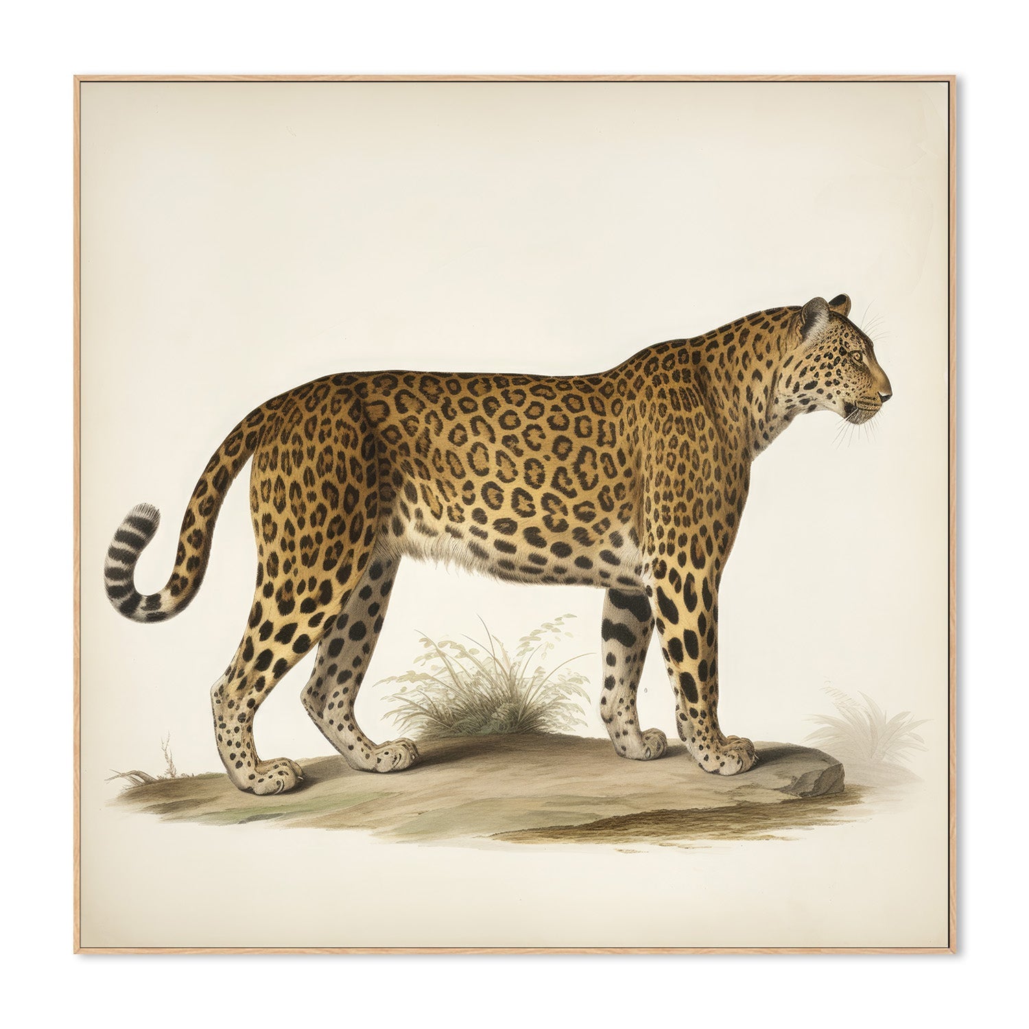 wall-art-print-canvas-poster-framed-Audubon Leopard, Style A-4
