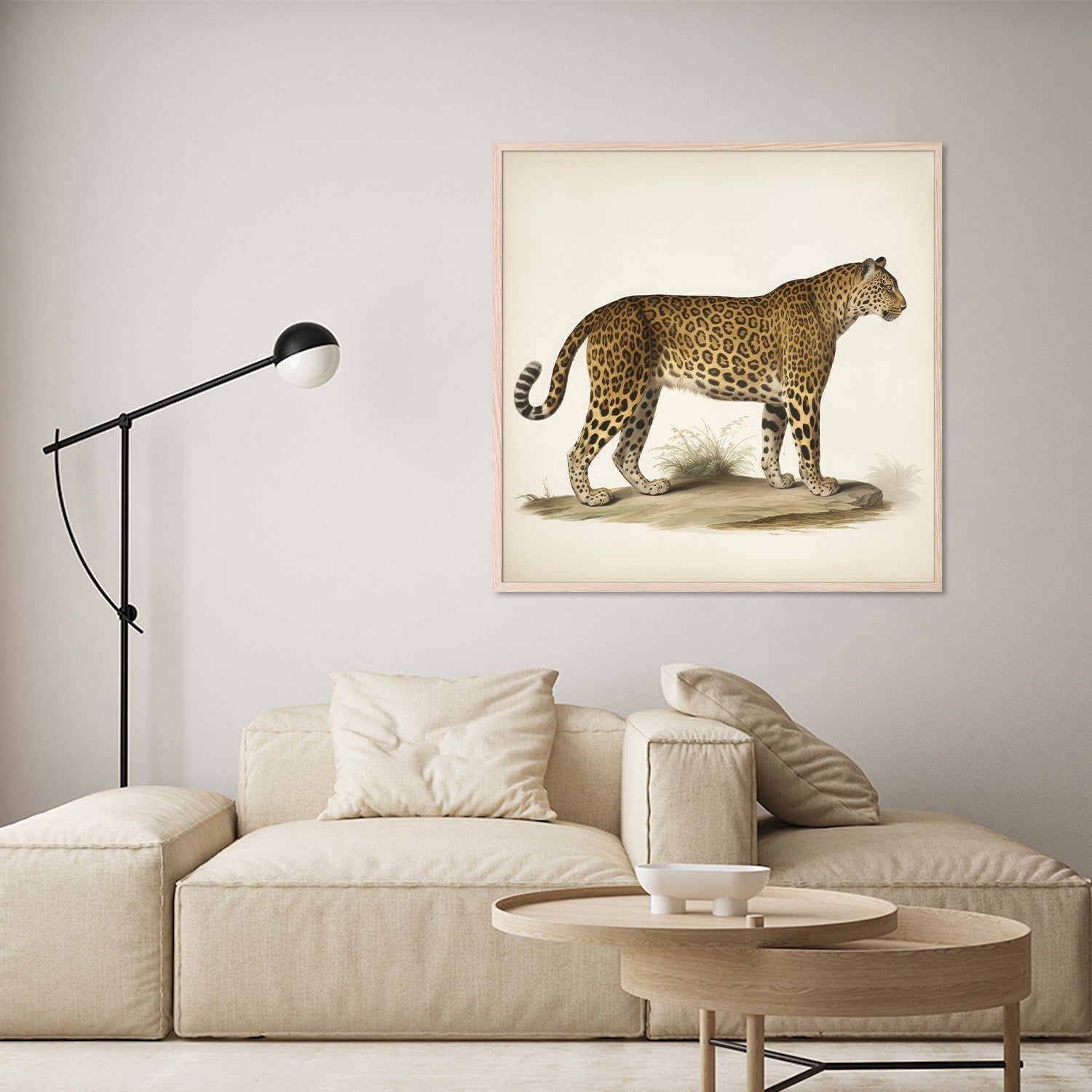 wall-art-print-canvas-poster-framed-Audubon Leopard, Style A-8