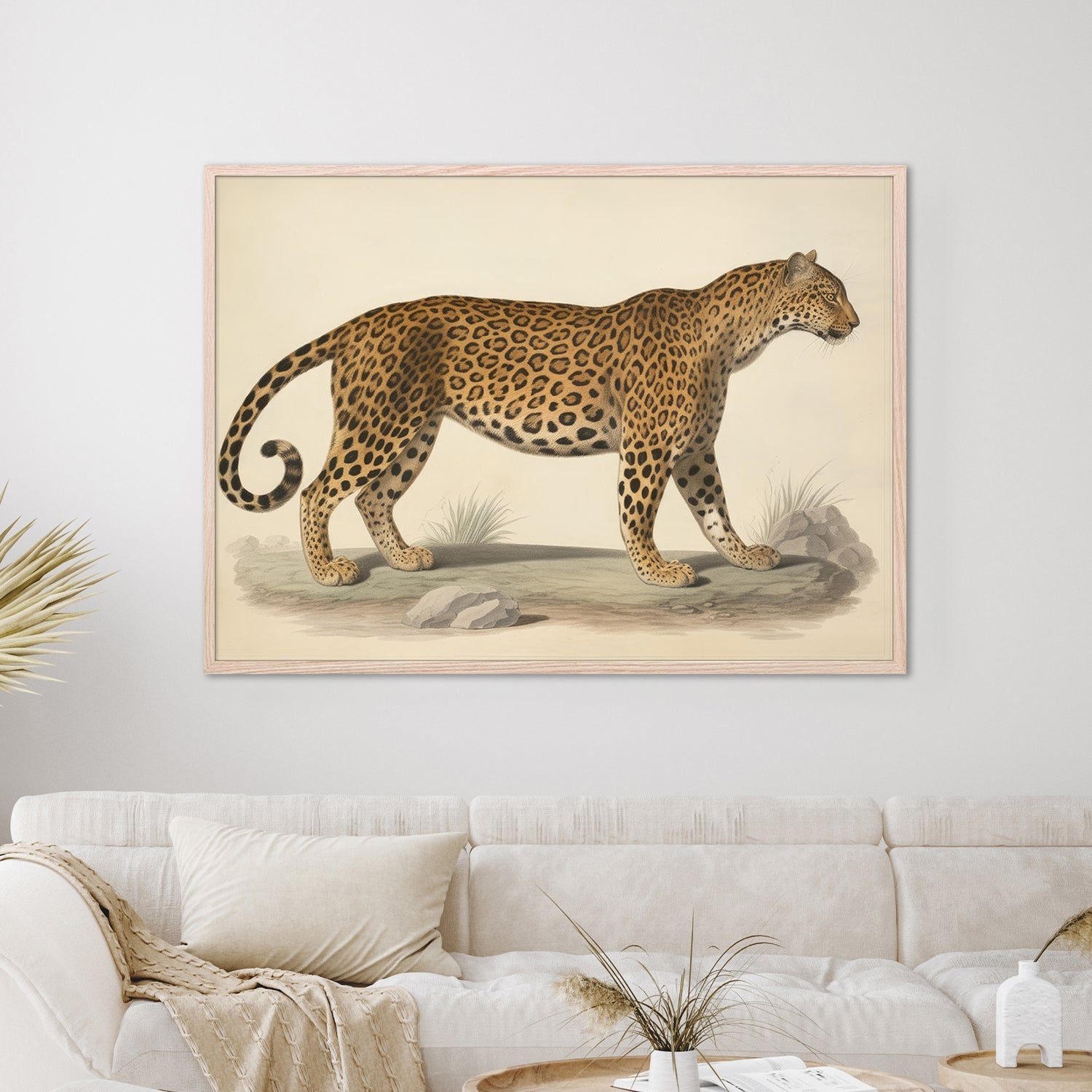 wall-art-print-canvas-poster-framed-Audubon Leopard, Style B-7