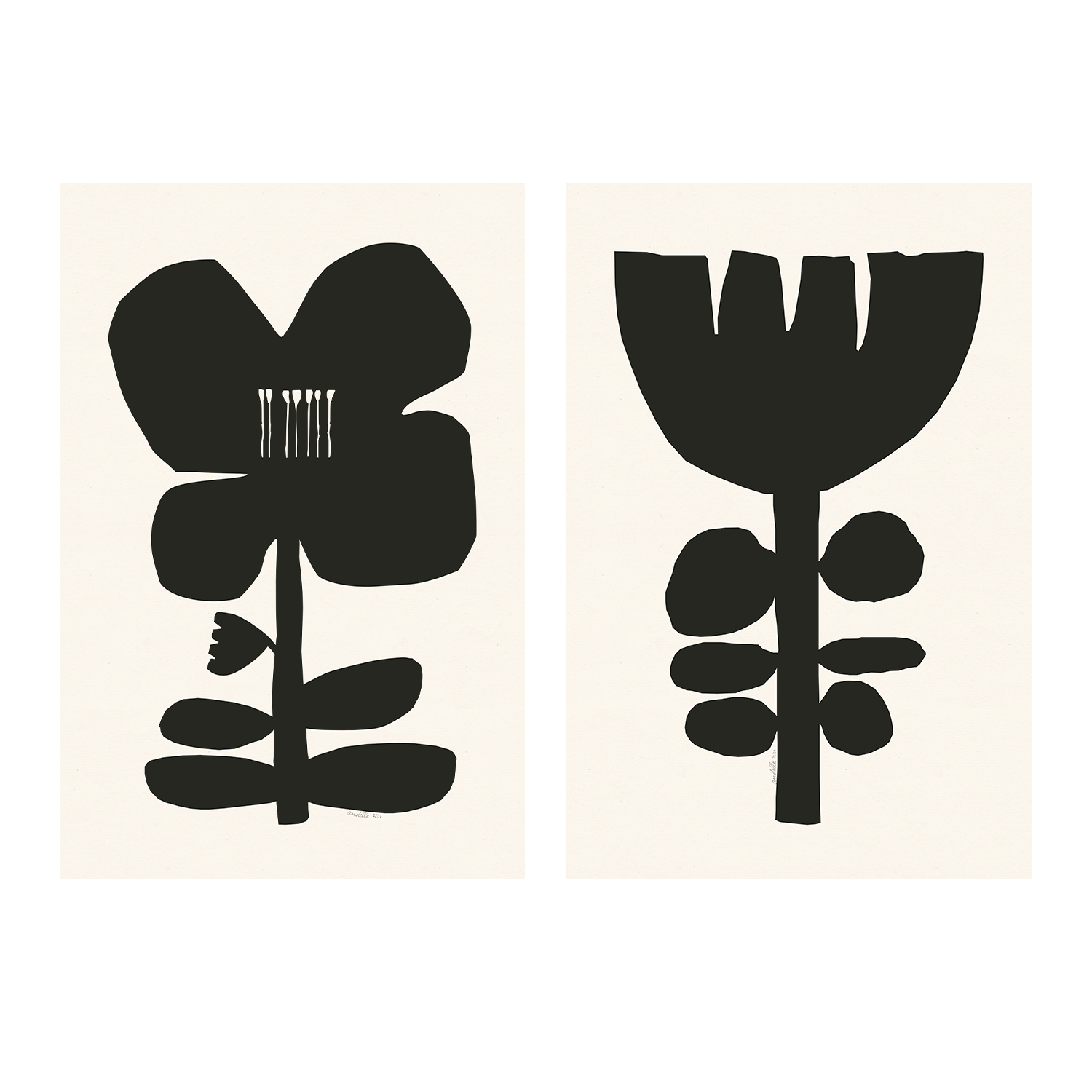 wall-art-print-canvas-poster-framed-Aura, Style A & B, Set Of 2 , By Andelle Art-1