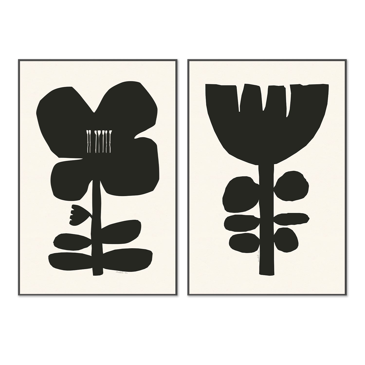 wall-art-print-canvas-poster-framed-Aura, Style A & B, Set Of 2 , By Andelle Art-3