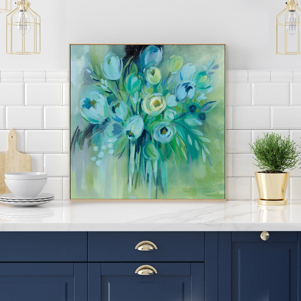 wall-art-print-canvas-poster-framed-Aurora Borealis Florals-by-Silvia Vassileva-Gioia Wall Art