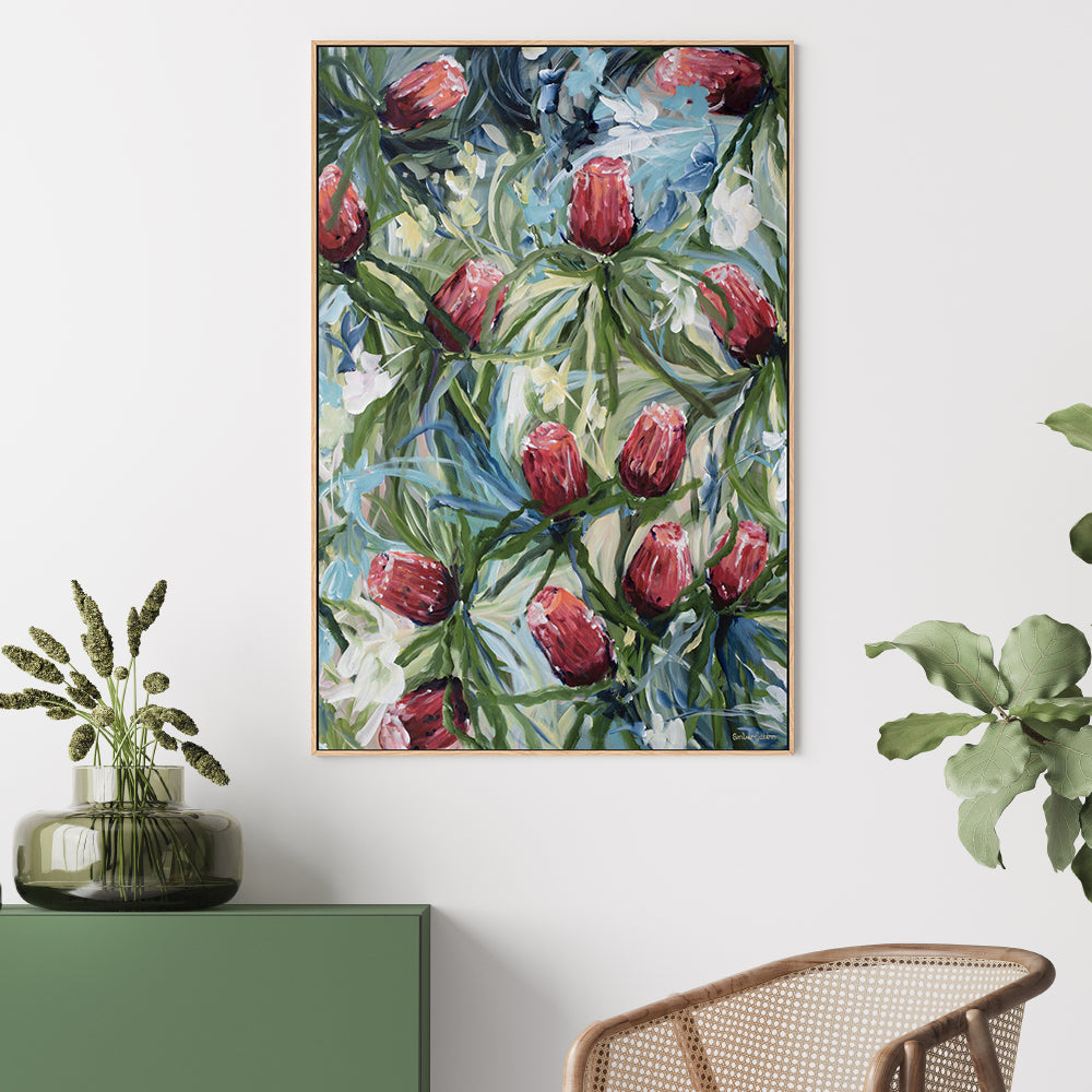 wall-art-print-canvas-poster-framed-Australian Banksia , By Amber Gittins-2