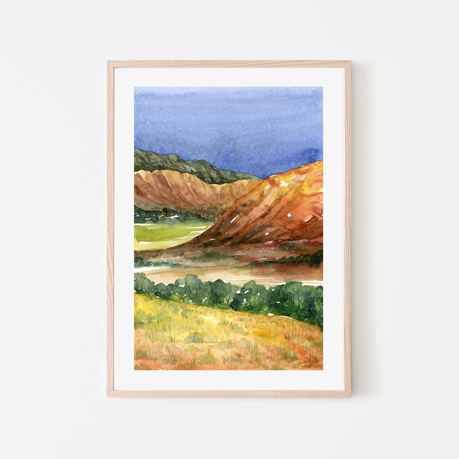 wall-art-print-canvas-poster-framed-Australian Landscape Mountains, Style B , By Jessie Mitchelson-6