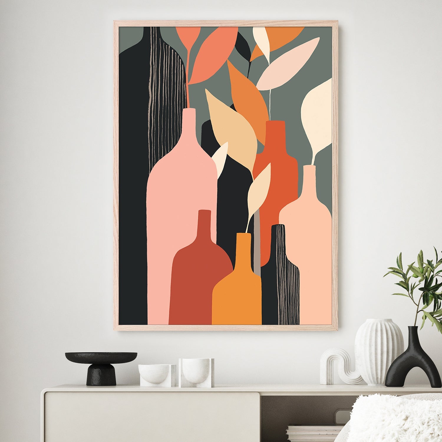 wall-art-print-canvas-poster-framed-Autumn Bottles-2