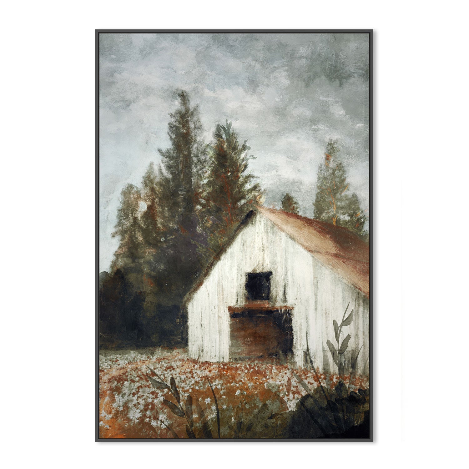 wall-art-print-canvas-poster-framed-Autumn Farmhouse, Style B , By Nina Blue-3