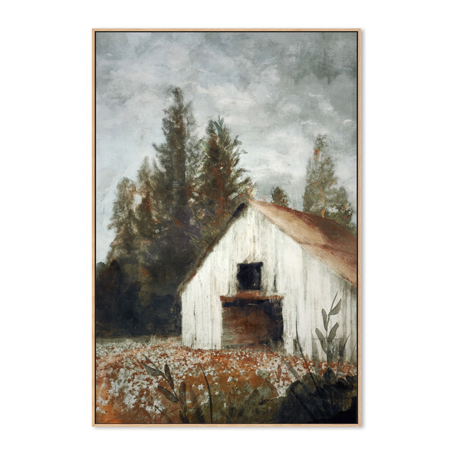 wall-art-print-canvas-poster-framed-Autumn Farmhouse, Style B , By Nina Blue-4