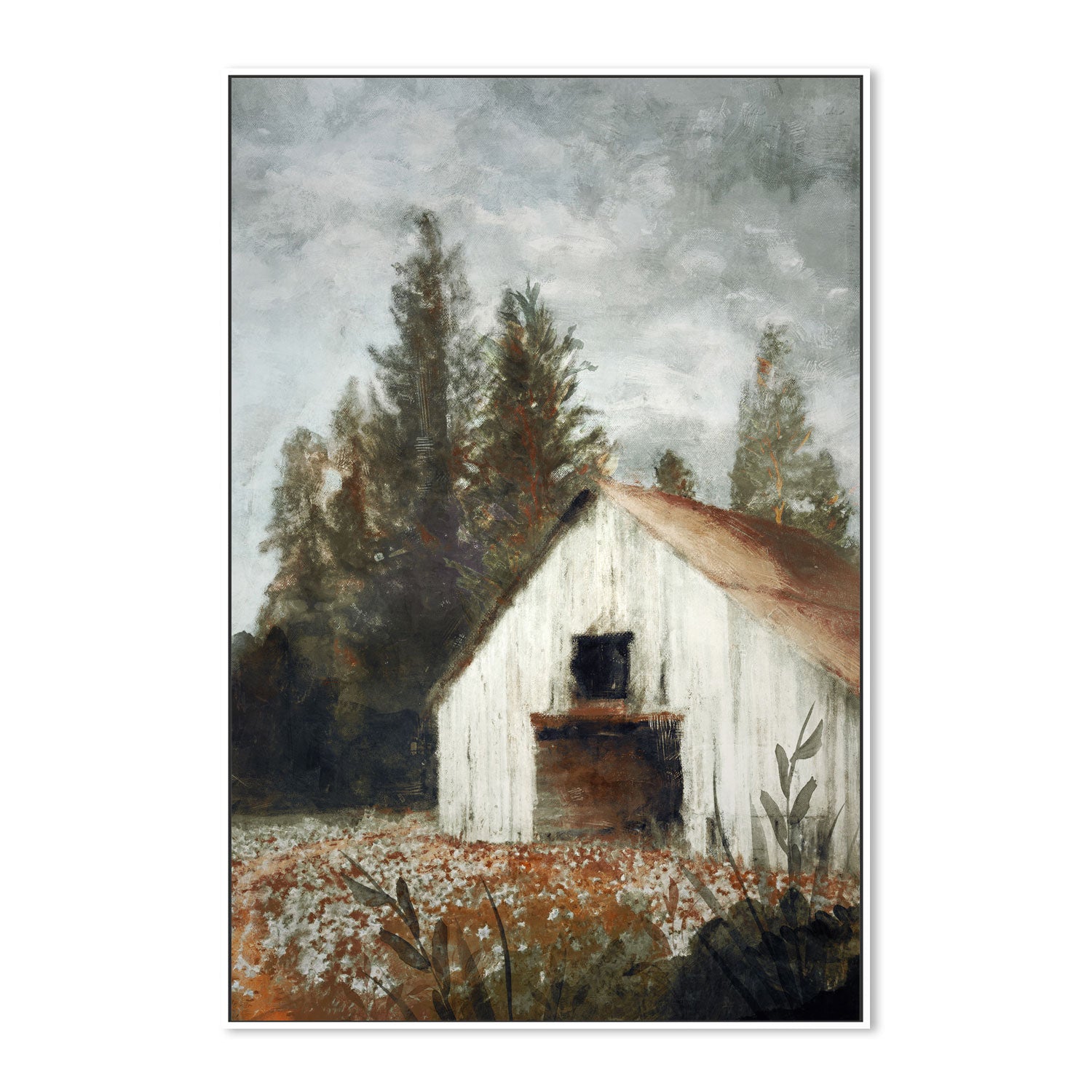 wall-art-print-canvas-poster-framed-Autumn Farmhouse, Style B , By Nina Blue-5