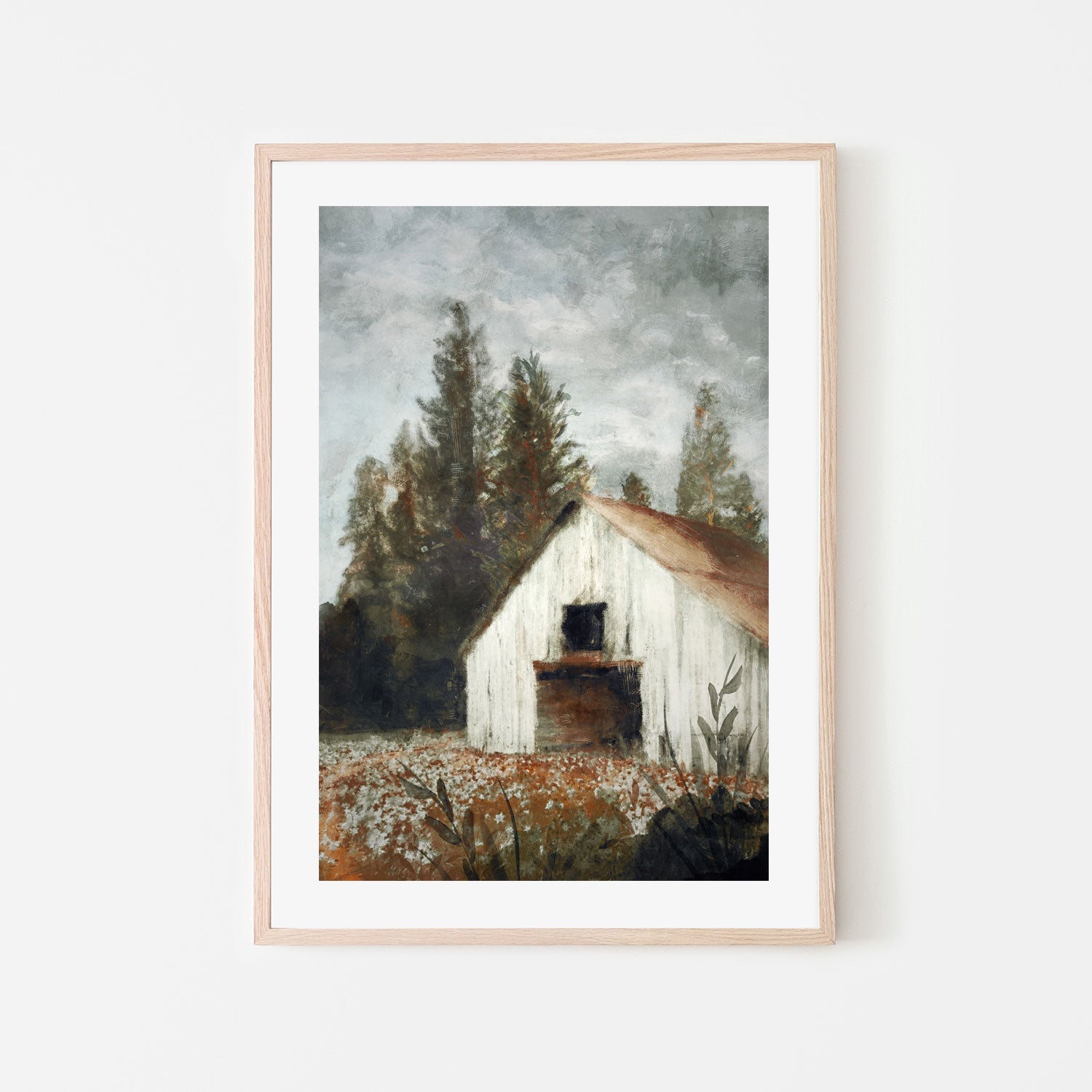 wall-art-print-canvas-poster-framed-Autumn Farmhouse, Style B , By Nina Blue-6