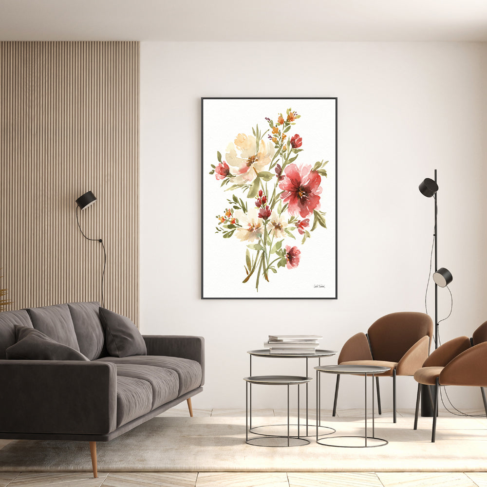 wall-art-print-canvas-poster-framed-Autumn Flowers, Style A , By Leslie Trimbach-GIOIA-WALL-ART