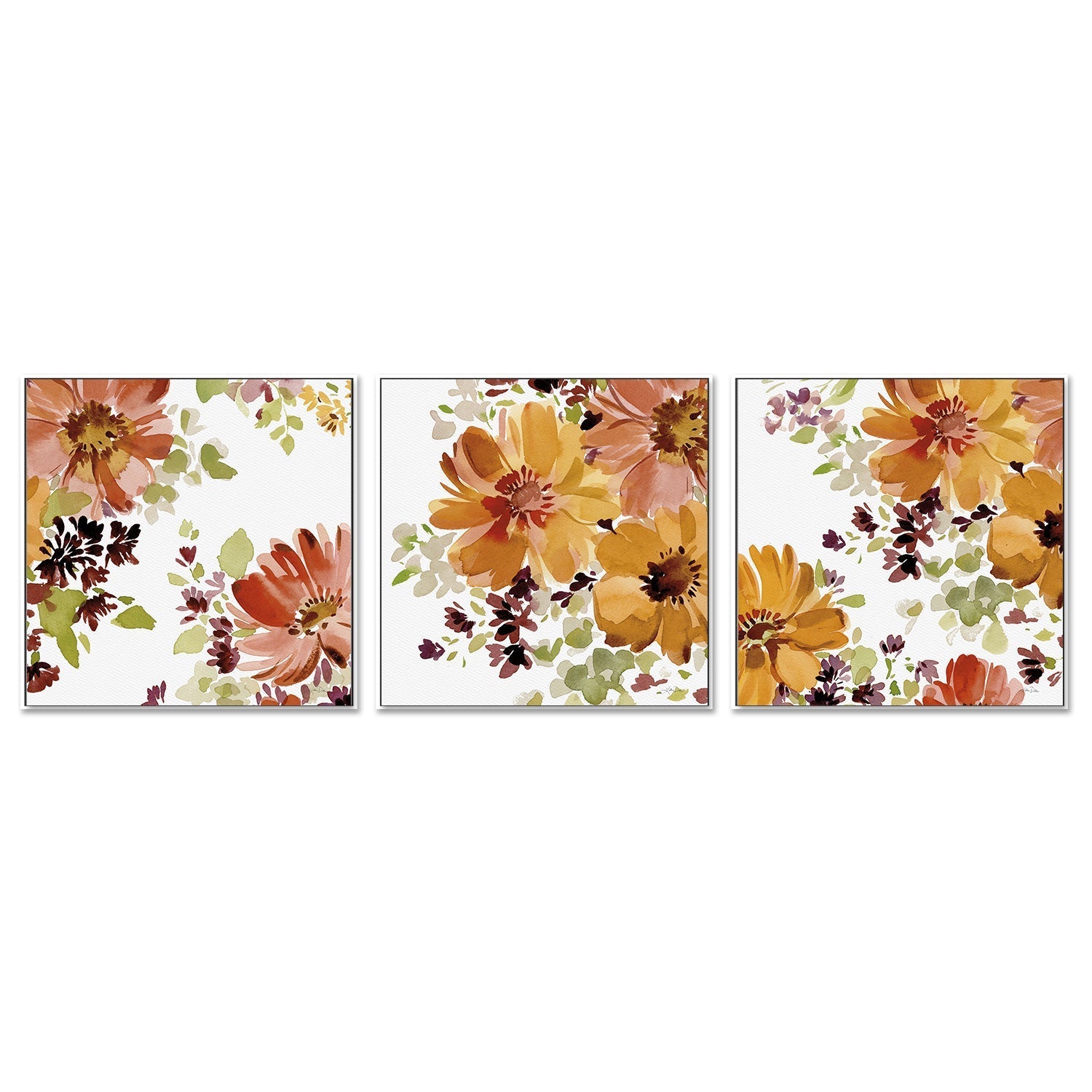 wall-art-print-canvas-poster-framed-Autumn Joy, Style A, B & C, Set Of 3 , By Katrina Pete-5