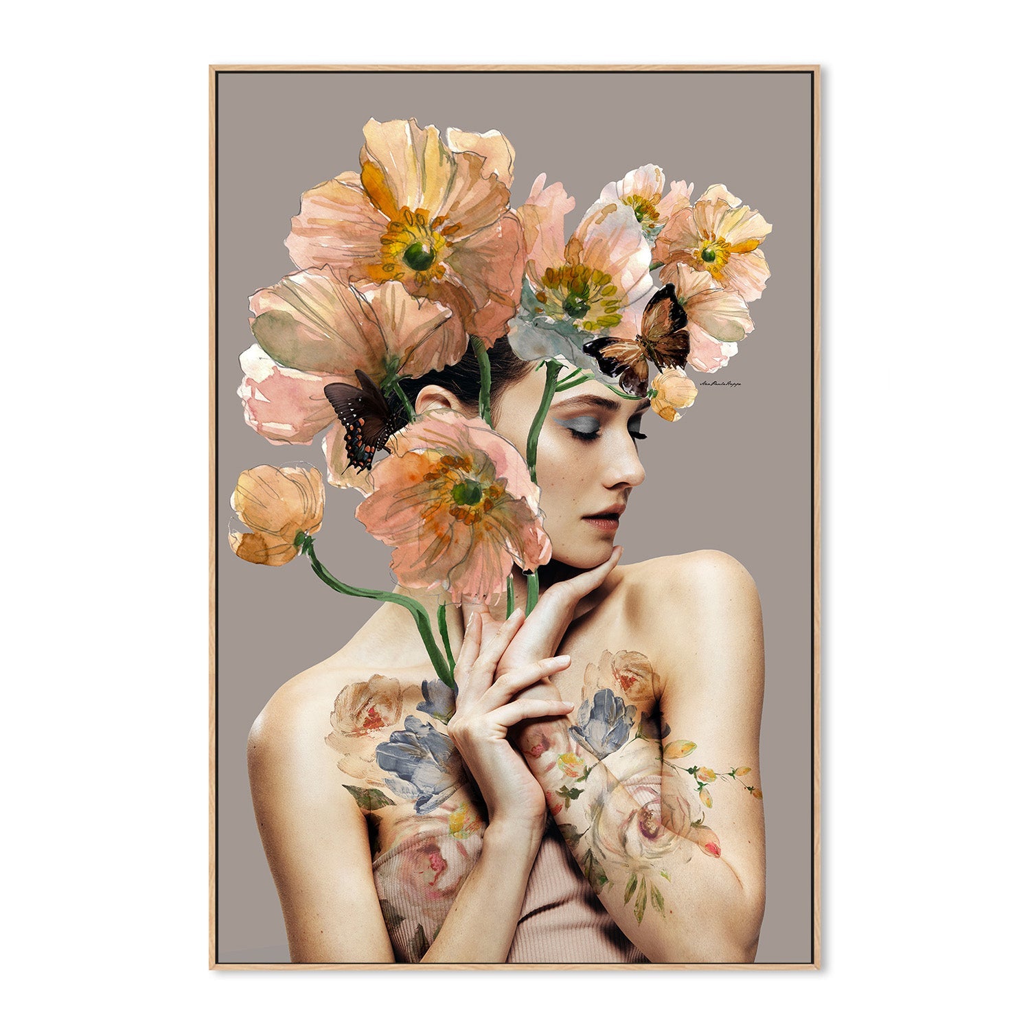 wall-art-print-canvas-poster-framed-autumn leaves nude-4