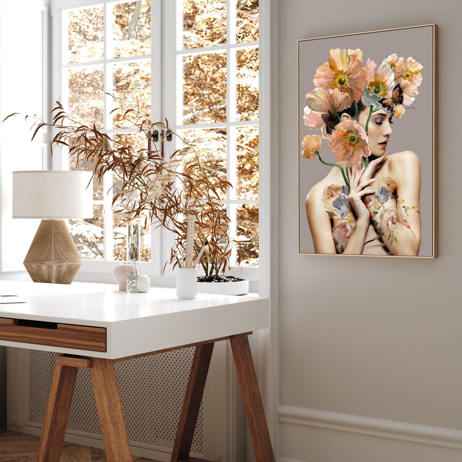 wall-art-print-canvas-poster-framed-autumn leaves nude-7