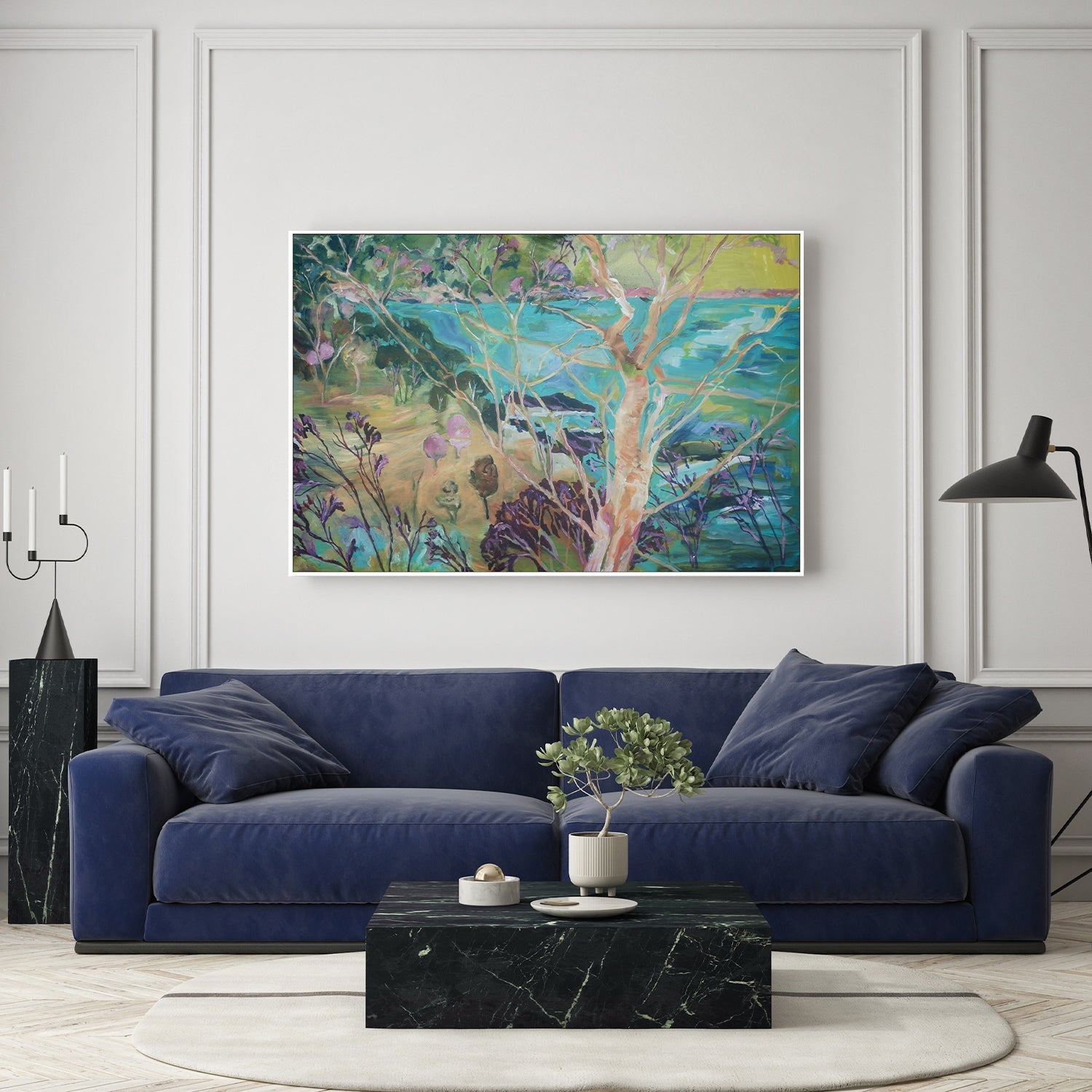 wall-art-print-canvas-poster-framed-Azure Through The Trees , By Christine Read-7