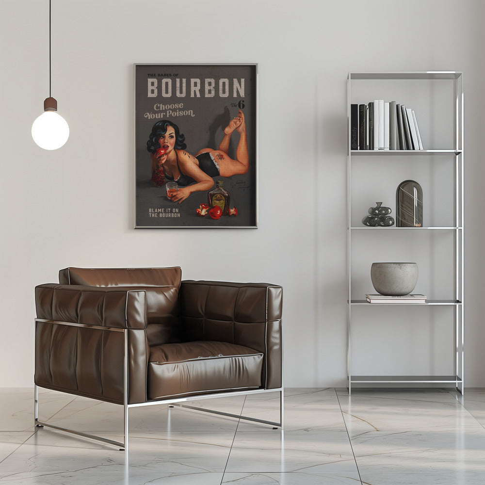 wall-art-print-canvas-poster-framed-Babes of Bourbon Vol 6 Choose Your Poison Sexy Pinup , By Brett Gramse-5