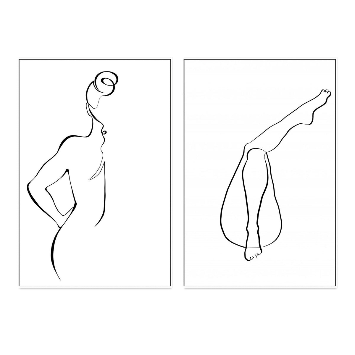 wall-art-print-canvas-poster-framed-Back and Legs, Set Of 2-by-Plus X Studio-Gioia Wall Art