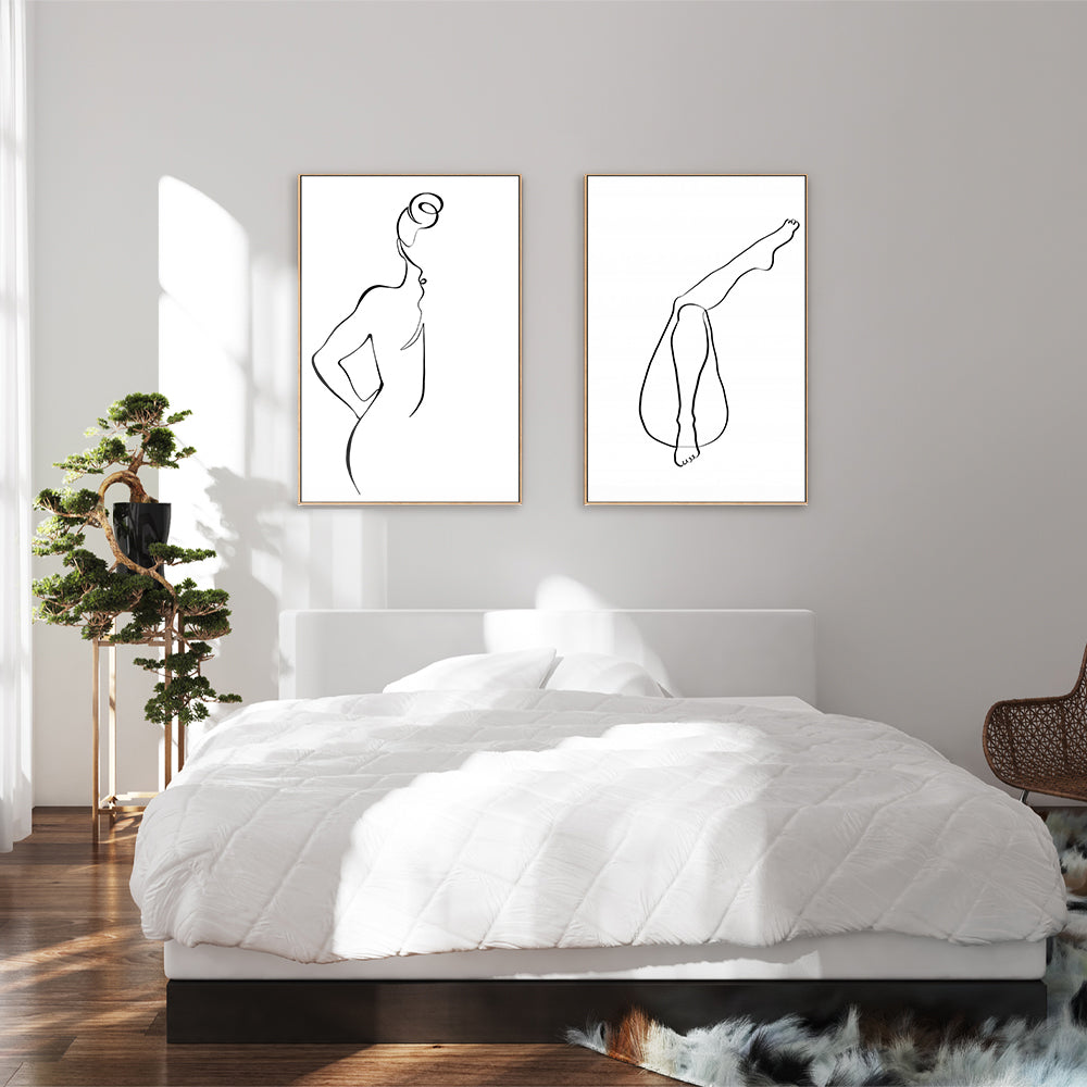 wall-art-print-canvas-poster-framed-Back and Legs, Set Of 2-by-Plus X Studio-Gioia Wall Art