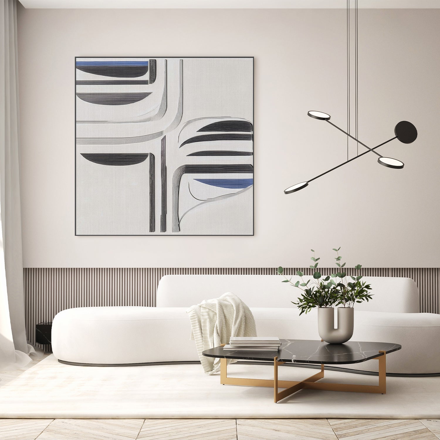 wall-art-print-canvas-poster-framed-Balance Blue, Style B , By Alma-7