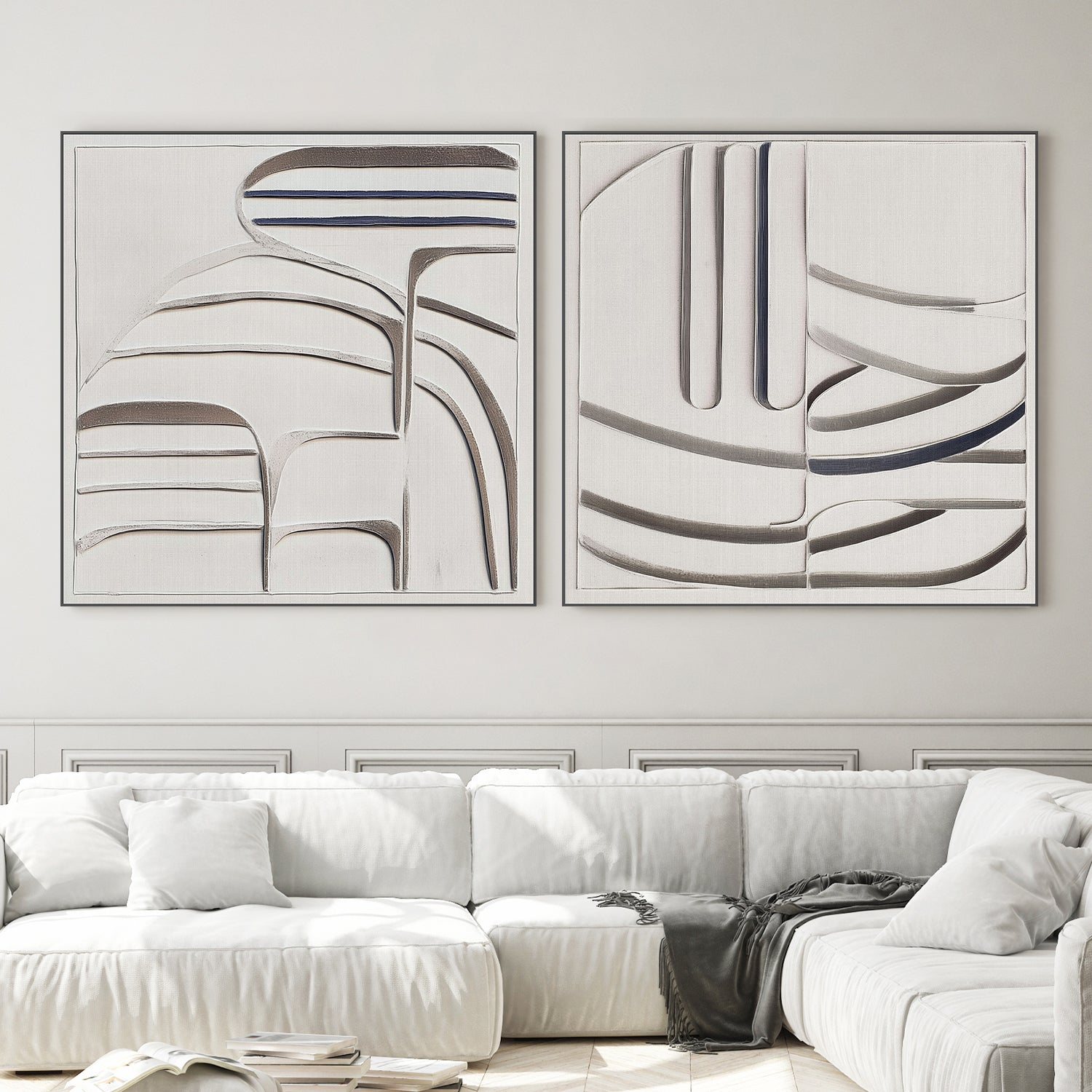 wall-art-print-canvas-poster-framed-Balance, Style A & B, Set Of 2 , By Alma-2