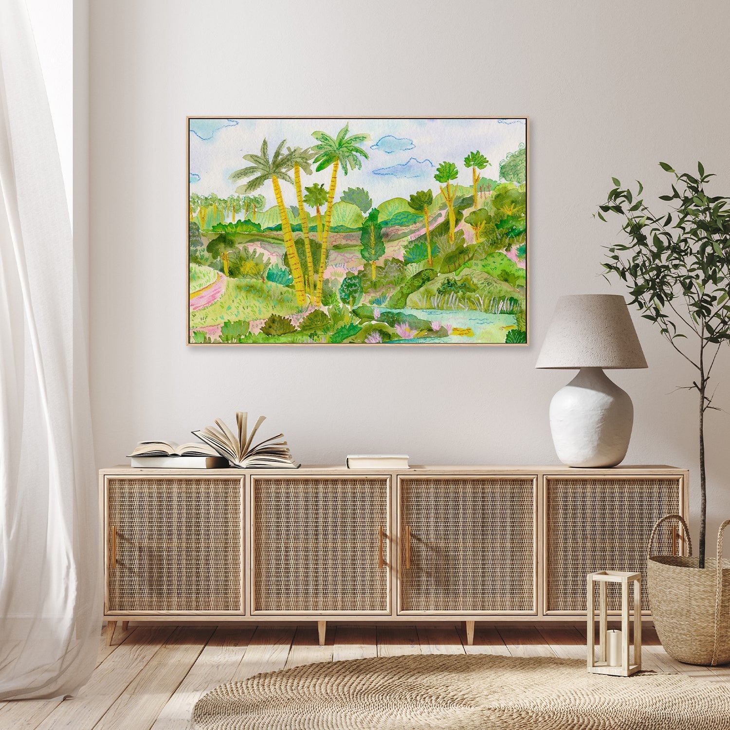 wall-art-print-canvas-poster-framed-Bali River , By Kartika Paramita-7