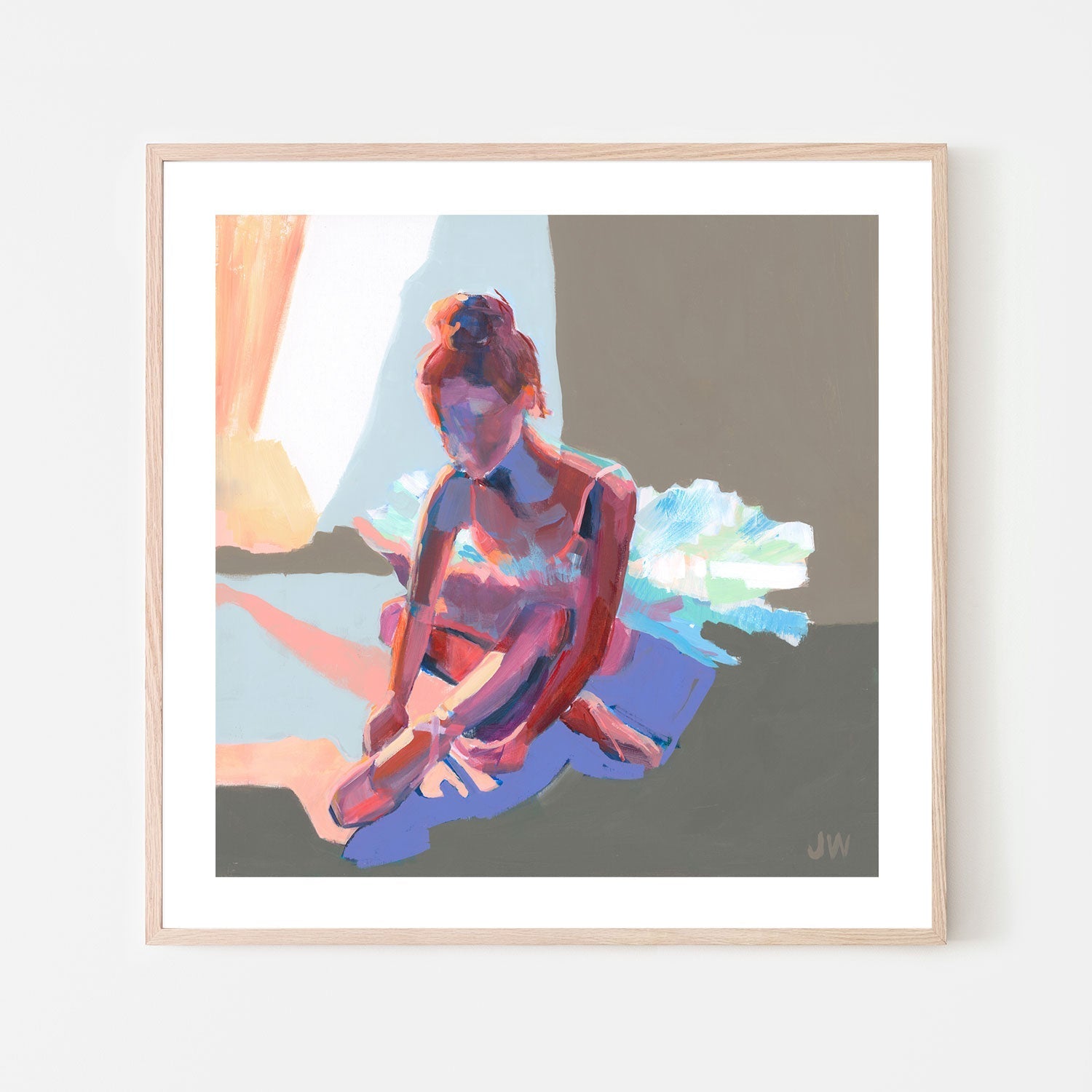 wall-art-print-canvas-poster-framed-Ballerina Sitting , By Jenny Westenhofer Art-6