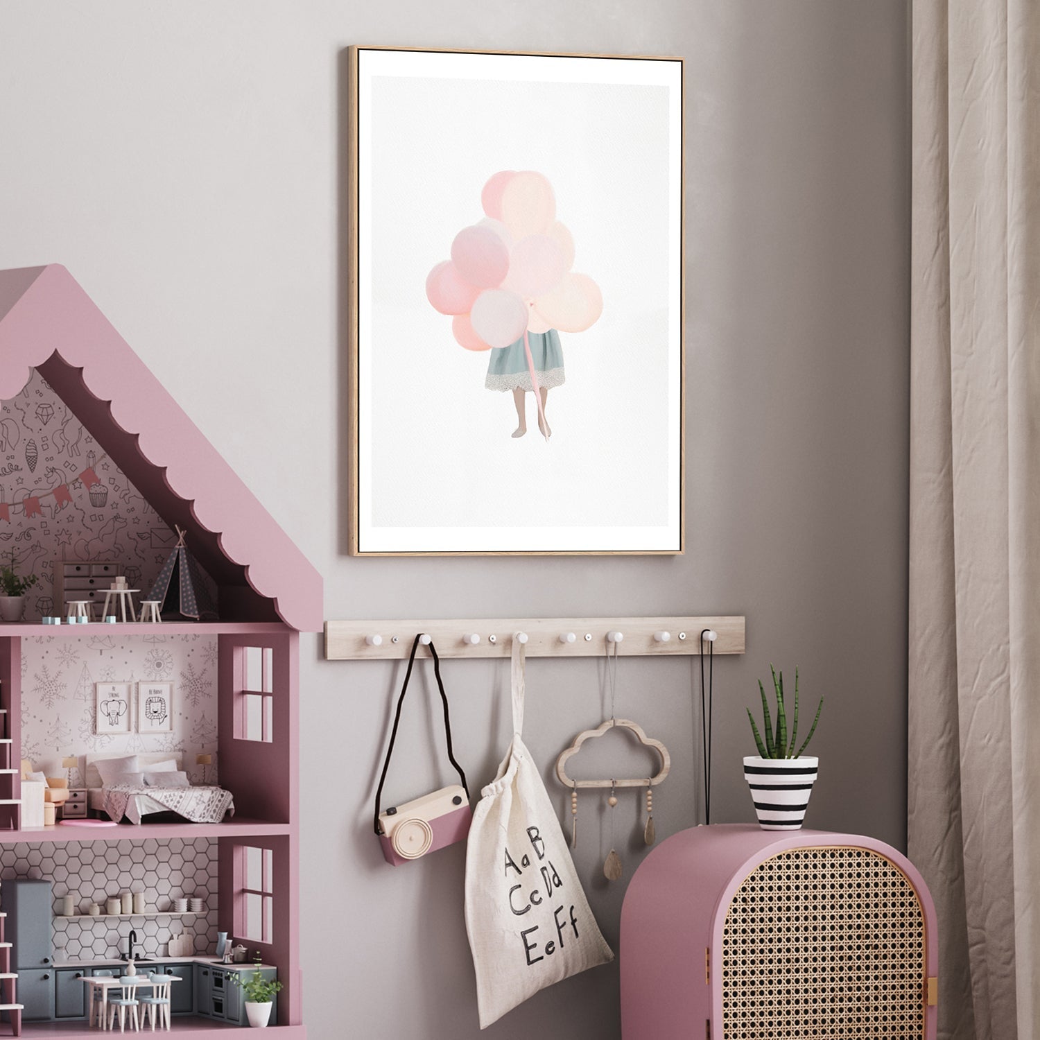 wall-art-print-canvas-poster-framed-Balloon Girl , By Leah Straatsma-2