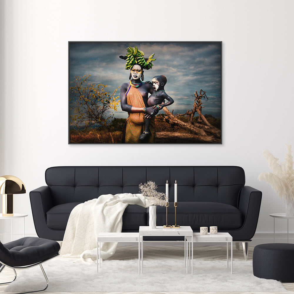 wall-art-print-canvas-poster-framed-Banana Child-GIOIA-WALL-ART