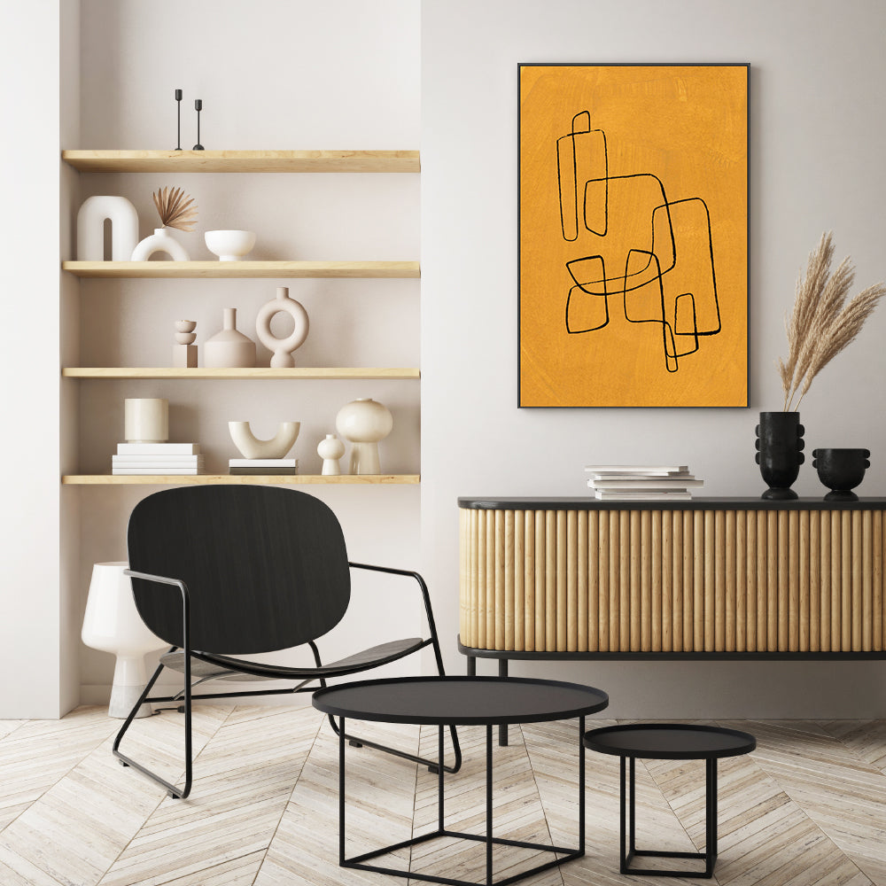 wall-art-print-canvas-poster-framed-Banana Maze , By Ejaaz Haniff-GIOIA-WALL-ART