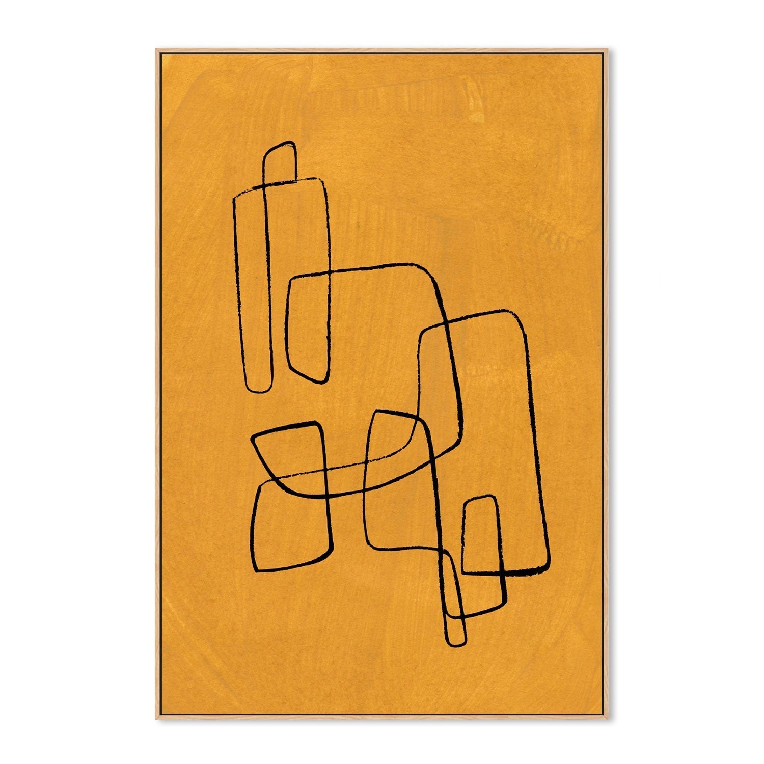 wall-art-print-canvas-poster-framed-Banana Maze , By Ejaaz Haniff-GIOIA-WALL-ART