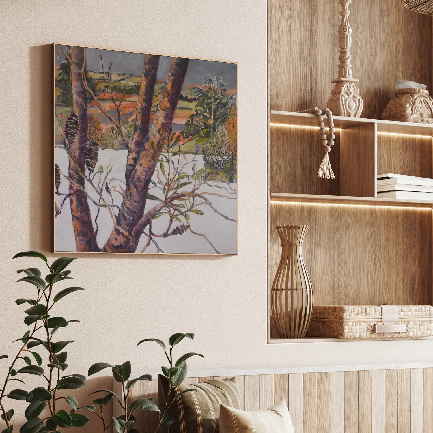 wall-art-print-canvas-poster-framed-Banksia View , By Christine Read-2