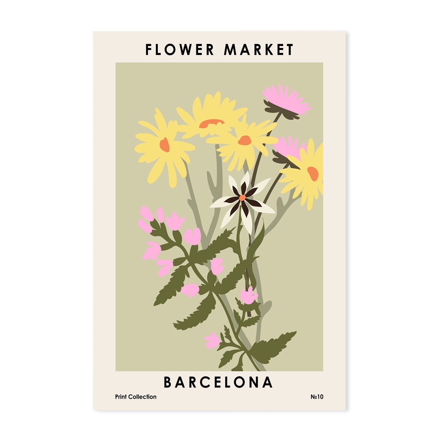 wall-art-print-canvas-poster-framed-Barcelona Flower Market-GIOIA-WALL-ART