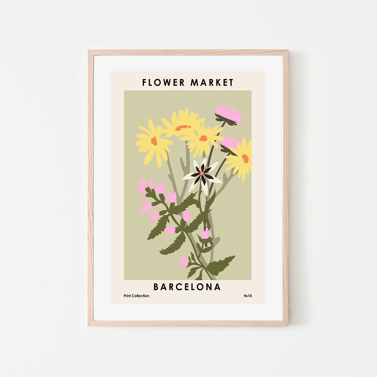 wall-art-print-canvas-poster-framed-Barcelona Flower Market-GIOIA-WALL-ART