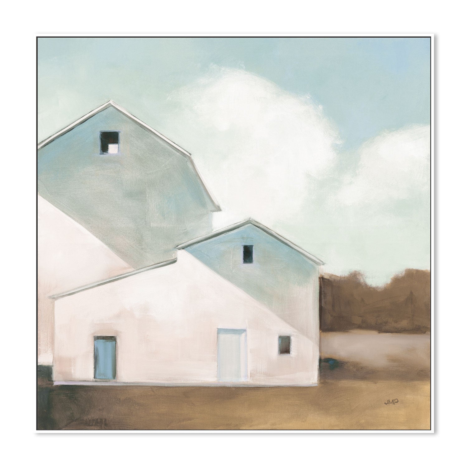 wall-art-print-canvas-poster-framed-Barn Shadows Neutral , By Julia Purinton , By Julia Purinton-5