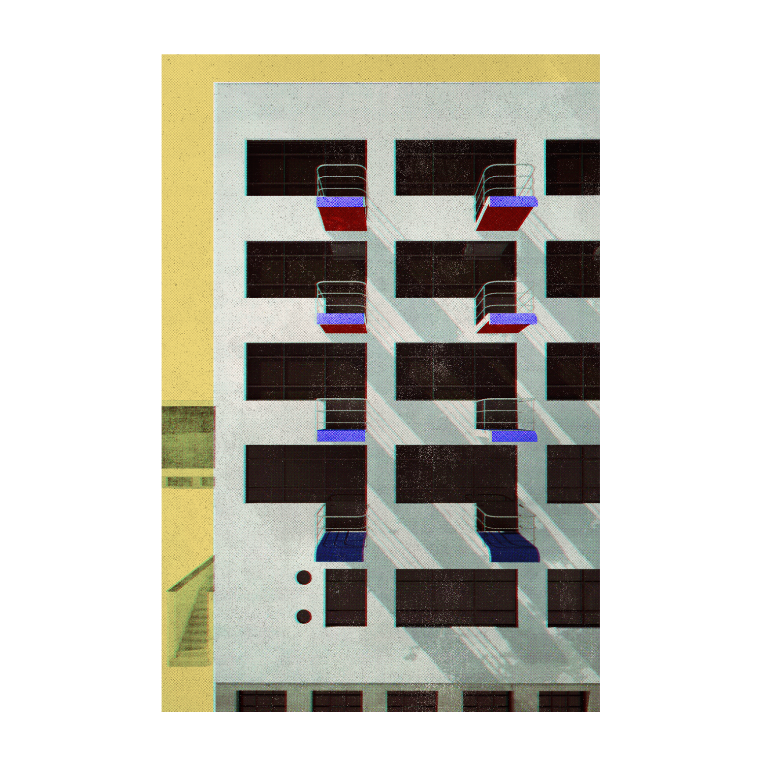 wall-art-print-canvas-poster-framed-Bauhaus Architecture, Style A-1