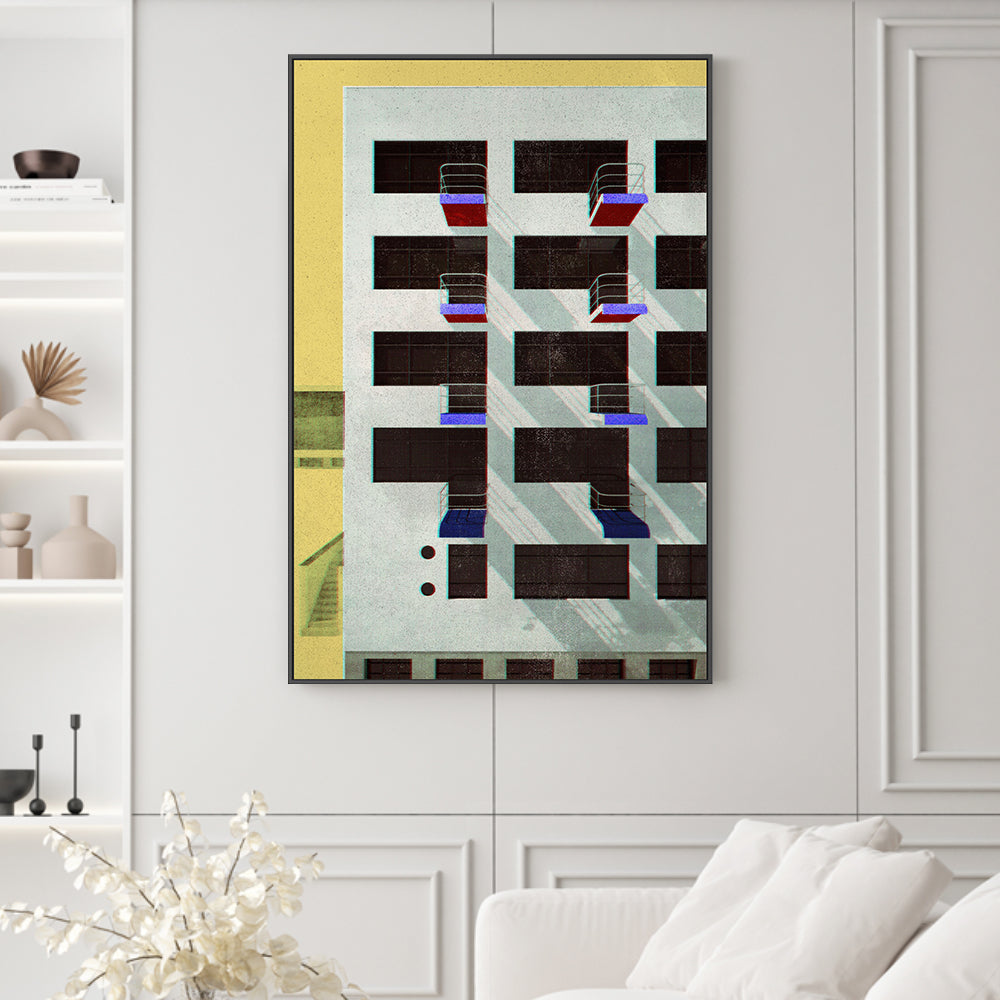 wall-art-print-canvas-poster-framed-Bauhaus Architecture, Style A-2