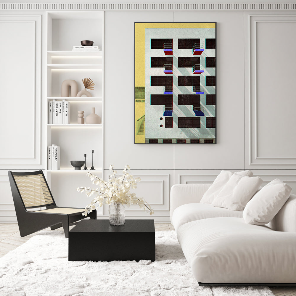 wall-art-print-canvas-poster-framed-Bauhaus Architecture, Style A-7