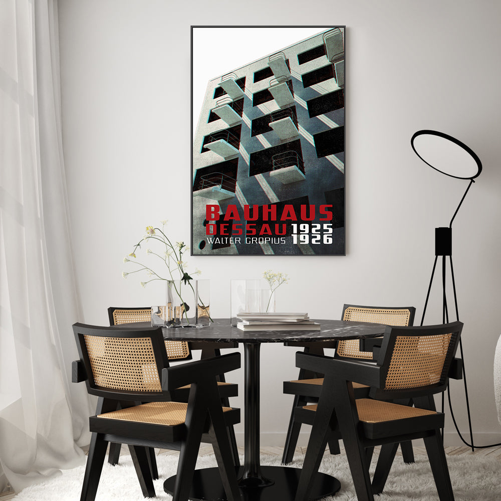 wall-art-print-canvas-poster-framed-Bauhaus Dessau, Style A-7