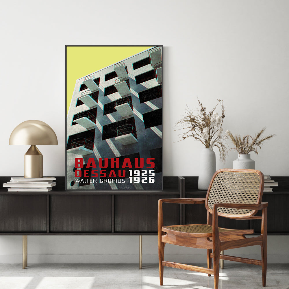 wall-art-print-canvas-poster-framed-Bauhaus Dessau, Style B-7
