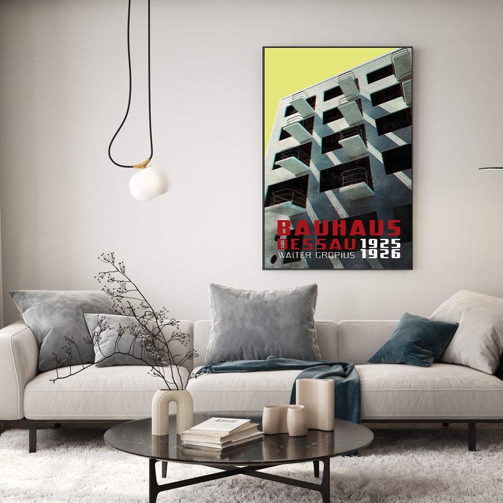 wall-art-print-canvas-poster-framed-Bauhaus Dessau, Style B-8