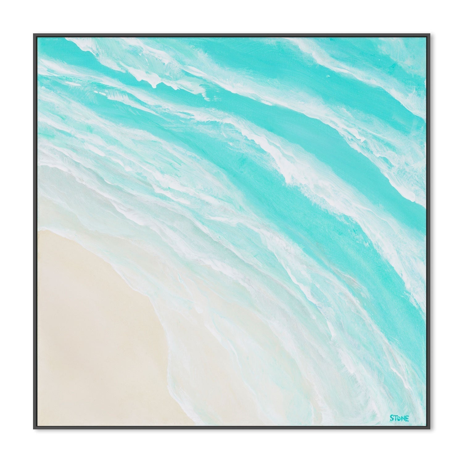 wall-art-print-canvas-poster-framed-Beach Above , By Belinda Stone-GIOIA-WALL-ART