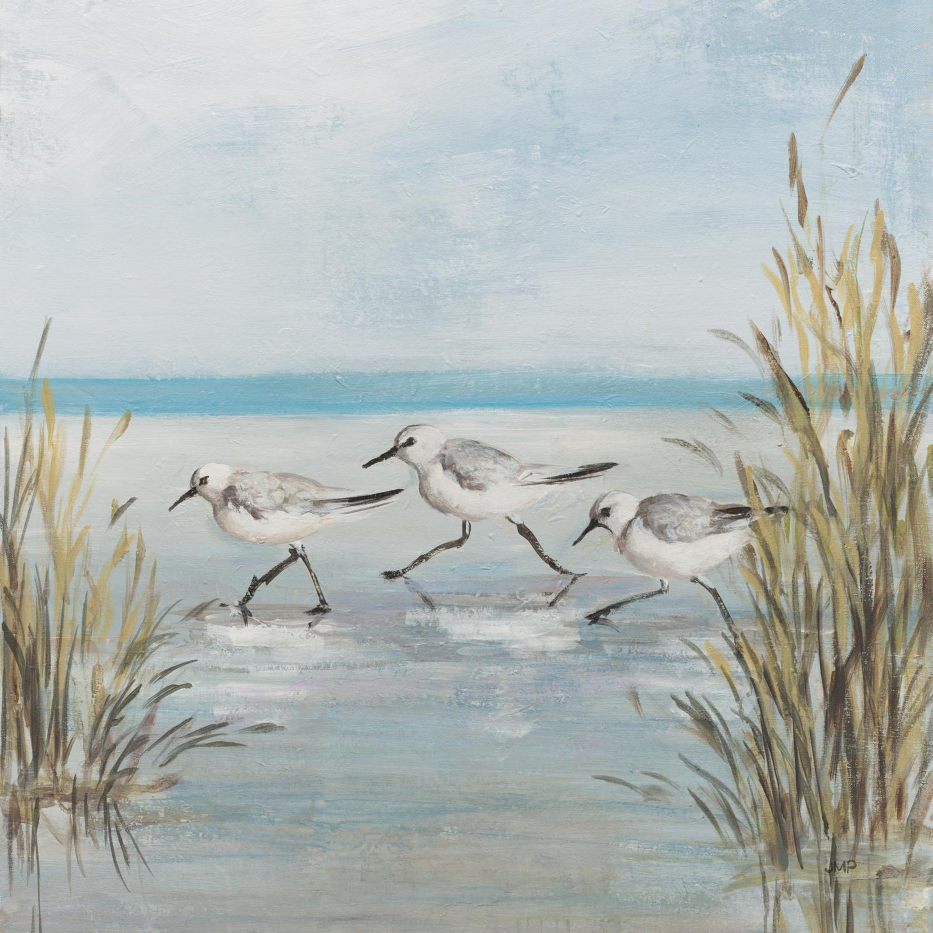 wall-art-print-canvas-poster-framed-Beach Birds, Style C-1