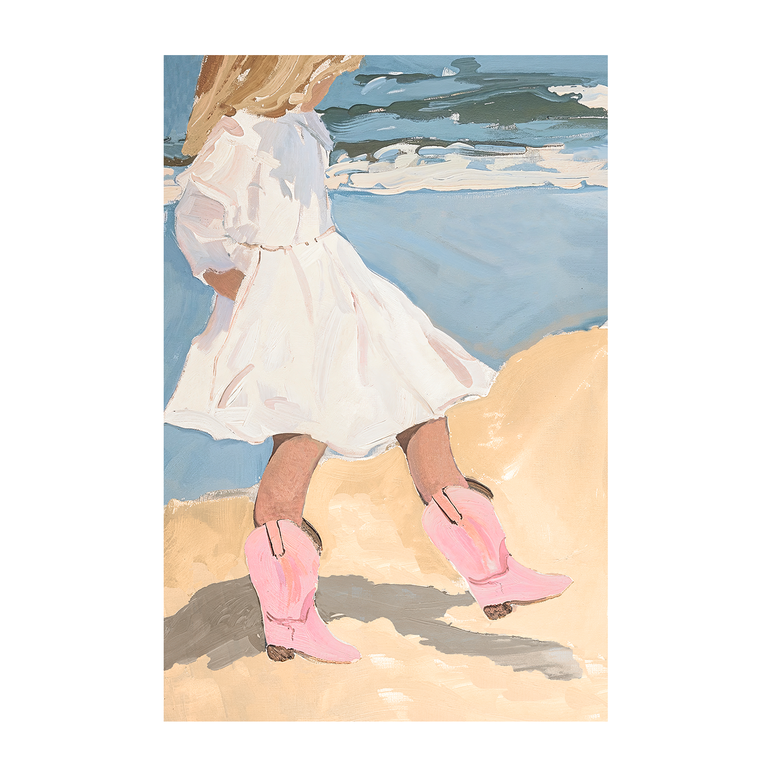wall-art-print-canvas-poster-framed-Beach Boots , By Lady Hana-1