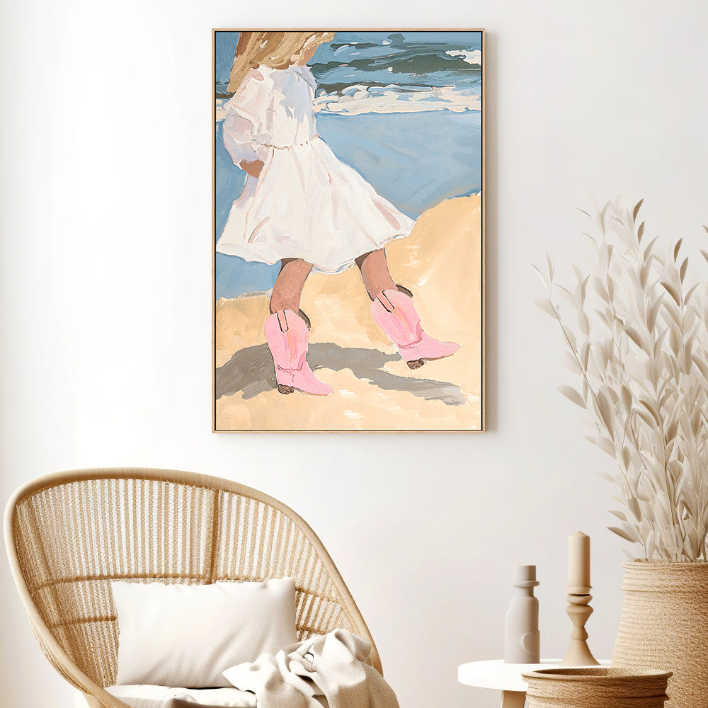 wall-art-print-canvas-poster-framed-Beach Boots , By Lady Hana-2