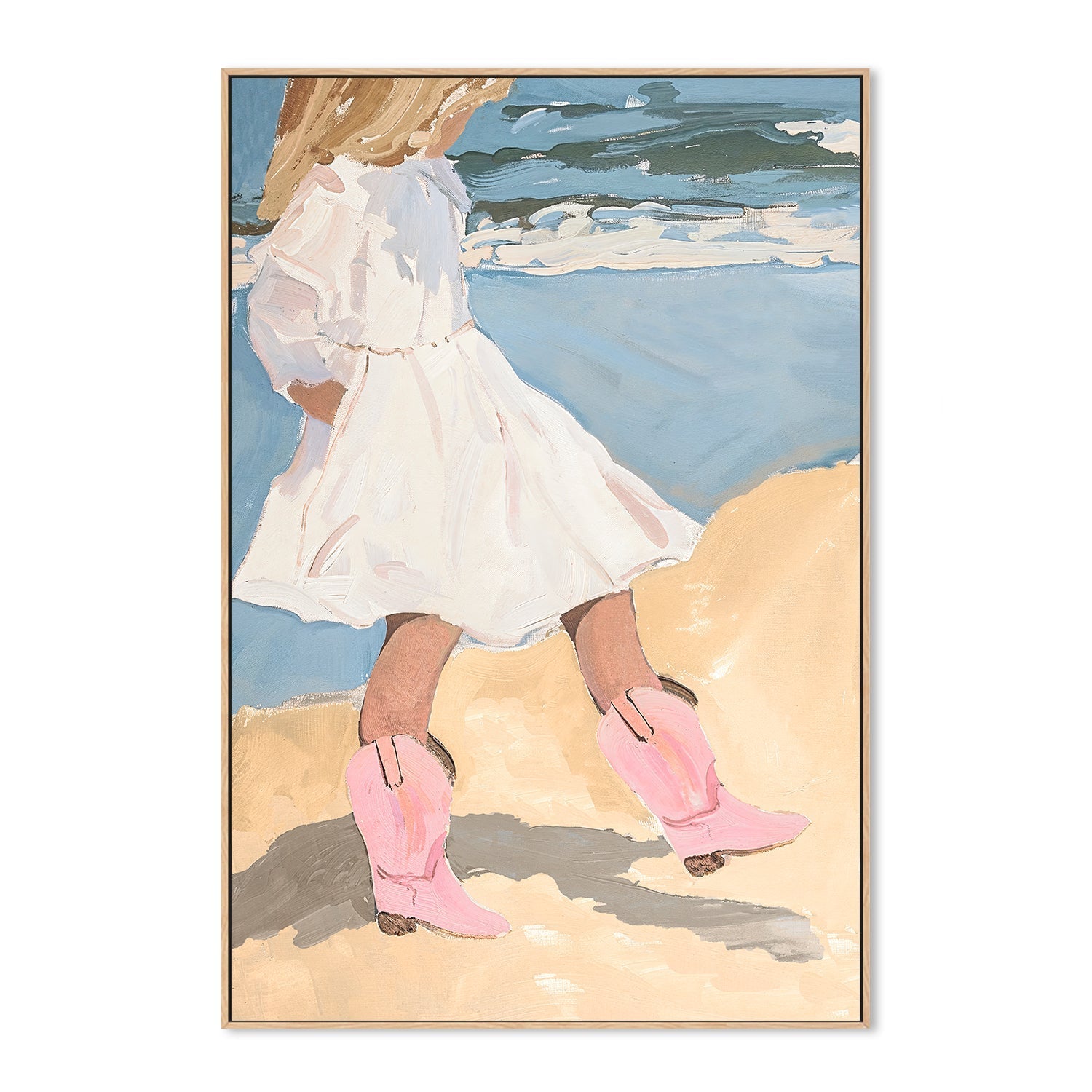 wall-art-print-canvas-poster-framed-Beach Boots , By Lady Hana-4