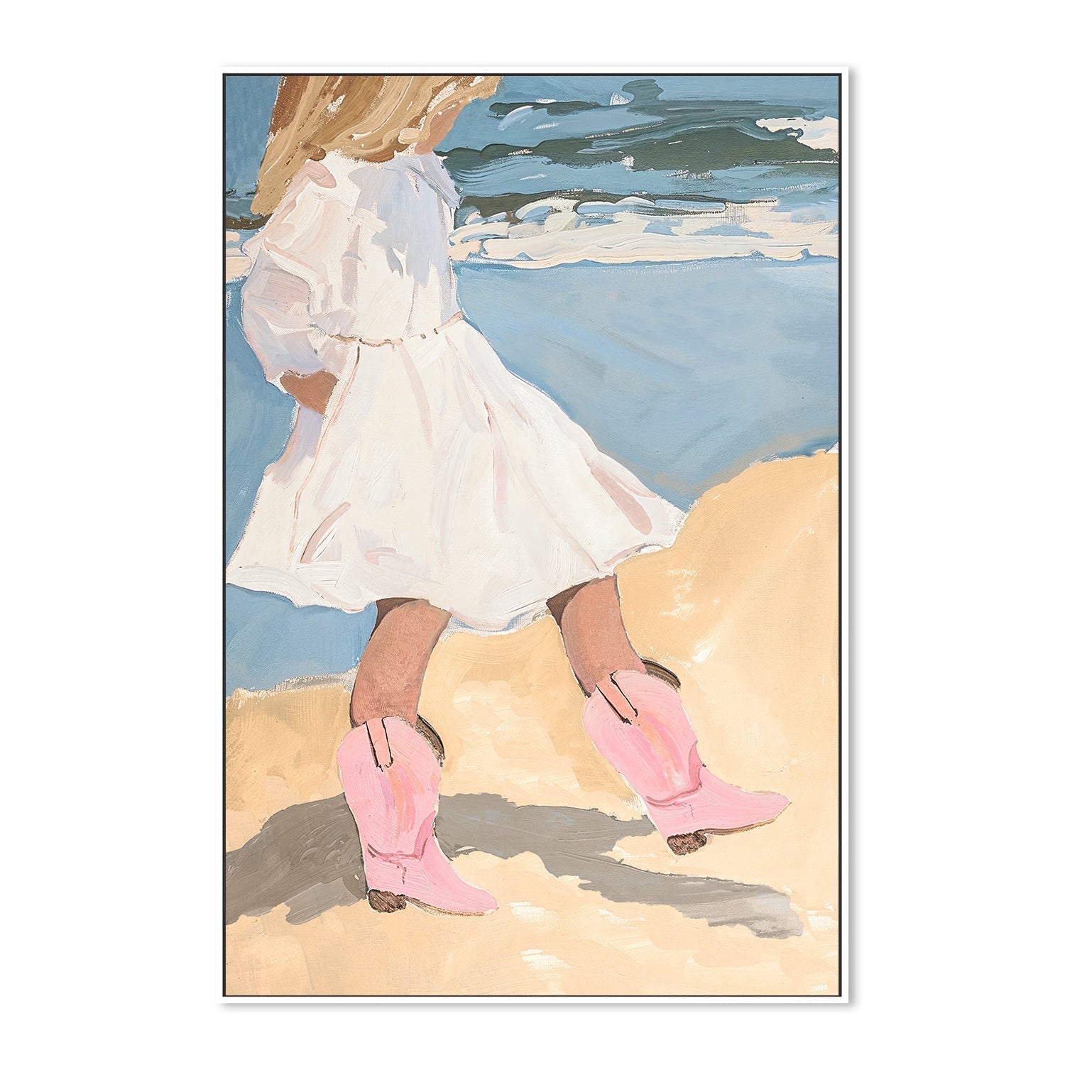 wall-art-print-canvas-poster-framed-Beach Boots , By Lady Hana-5
