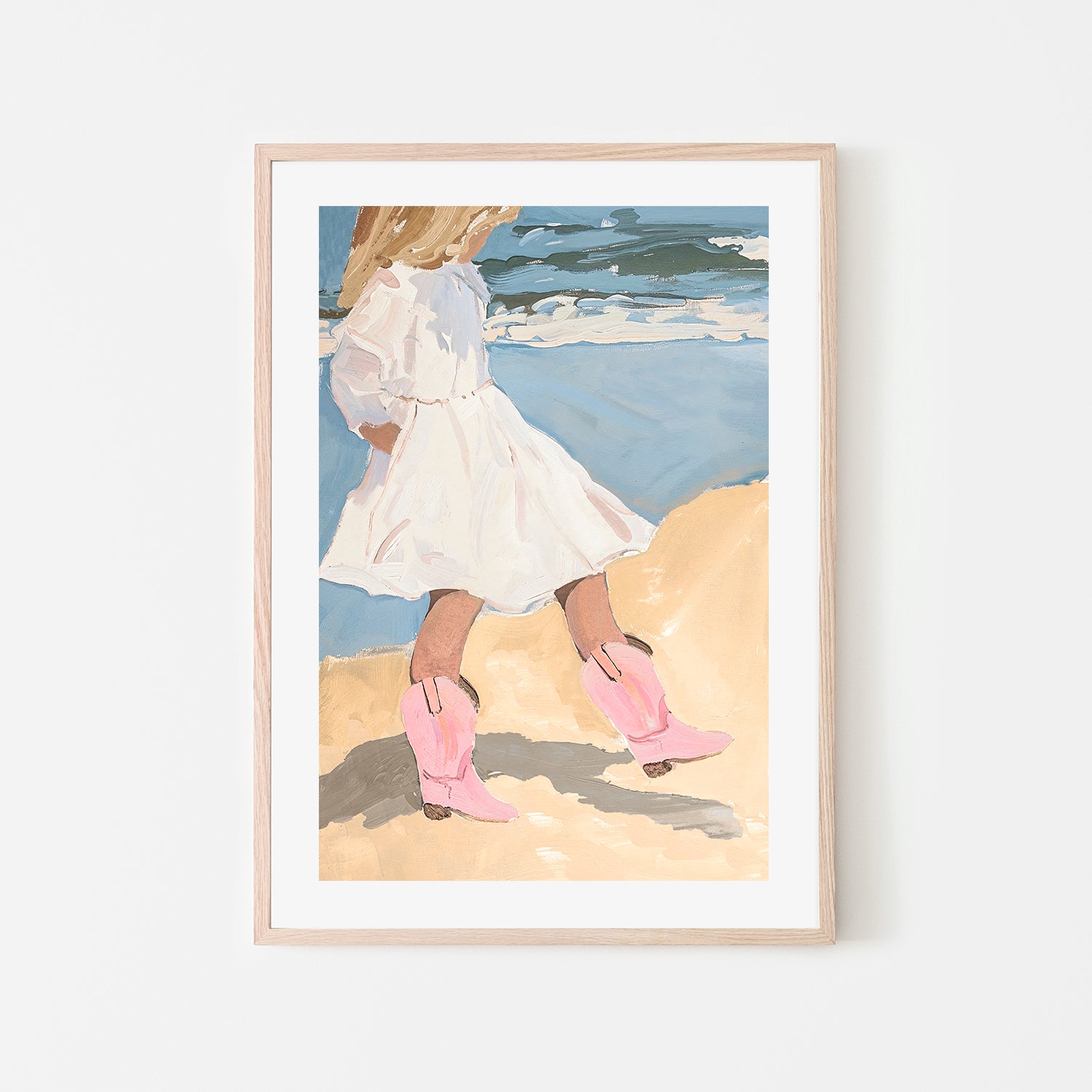 wall-art-print-canvas-poster-framed-Beach Boots , By Lady Hana-6