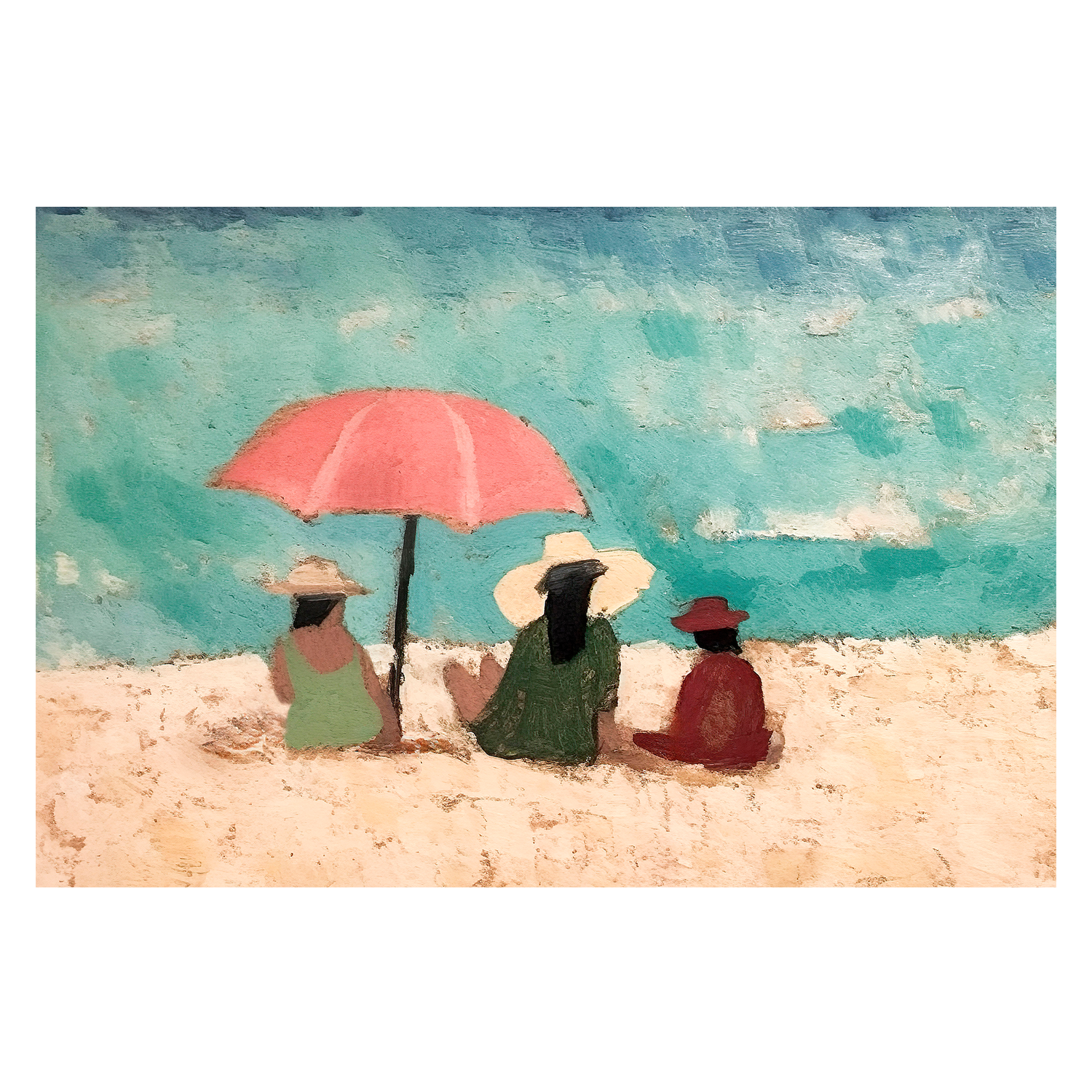 wall-art-print-canvas-poster-framed-Beach Day , By Lady Hana-1