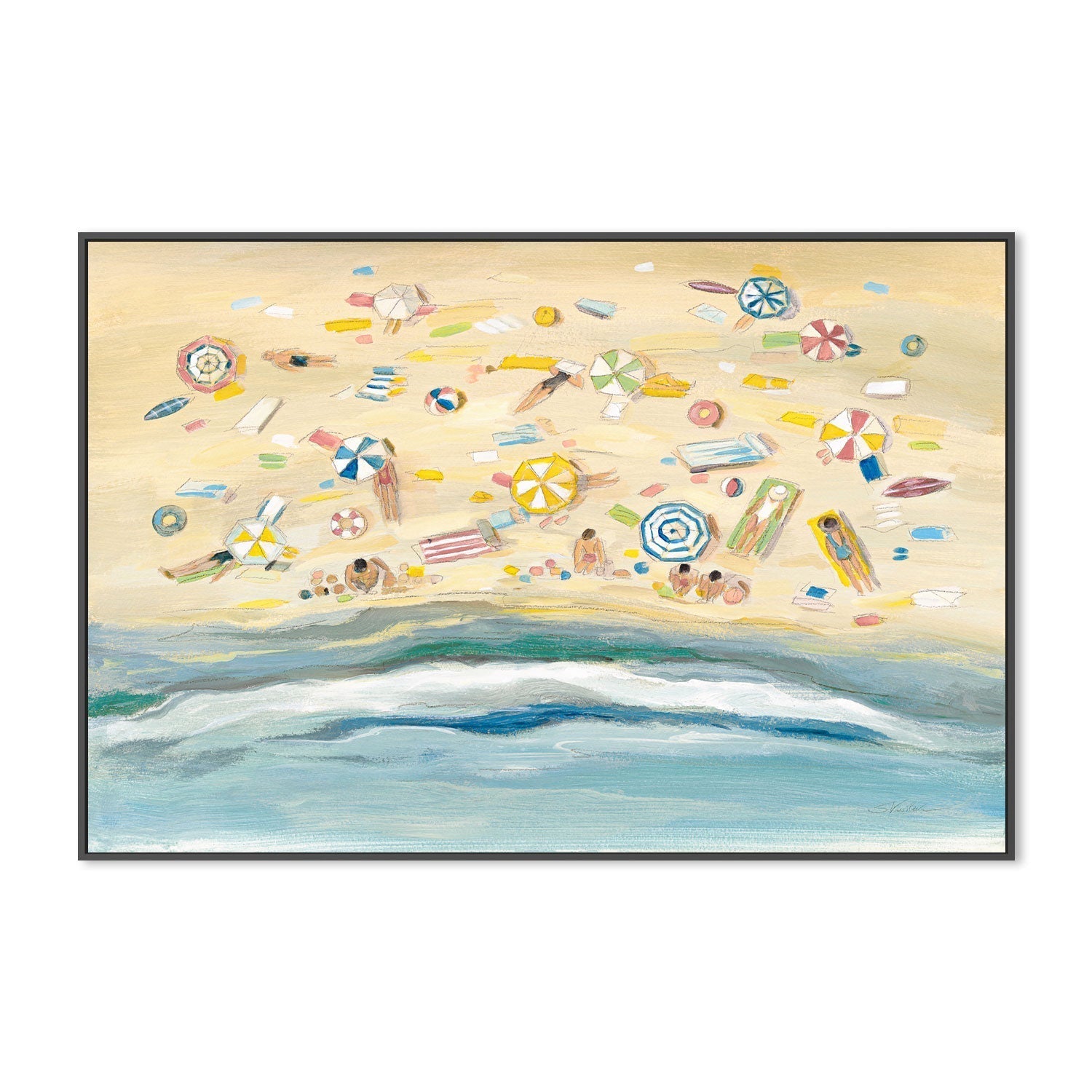 wall-art-print-canvas-poster-framed-Beach Day , By Silvia Vassileva-GIOIA-WALL-ART