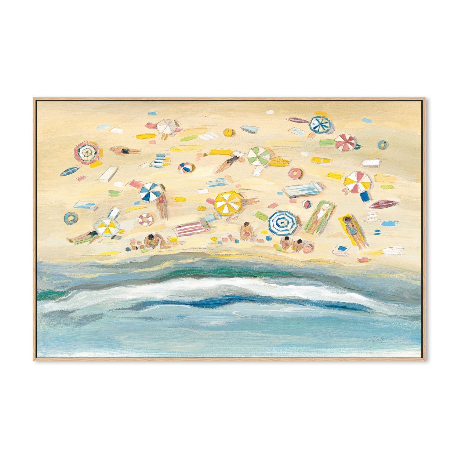 wall-art-print-canvas-poster-framed-Beach Day , By Silvia Vassileva-GIOIA-WALL-ART